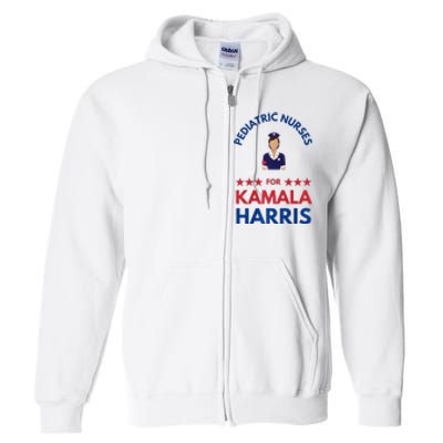 Pediatric Nurses For Kamala Harris Walz 2024 IM With Her Premium Full Zip Hoodie