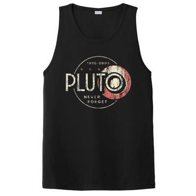 Pluto Never Forget Funny Pluto Pluto Lover Pluto PosiCharge Competitor Tank