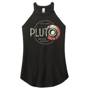 Pluto Never Forget Funny Pluto Pluto Lover Pluto Women's Perfect Tri Rocker Tank