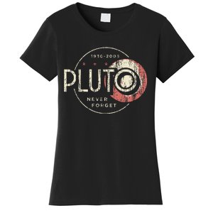 Pluto Never Forget Funny Pluto Pluto Lover Pluto Women's T-Shirt