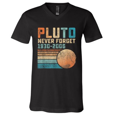 Pluto Never Forget V-Neck T-Shirt