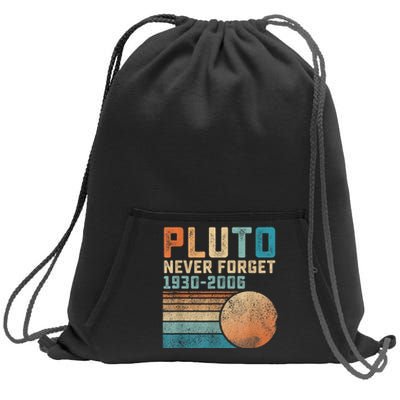 Pluto Never Forget Sweatshirt Cinch Pack Bag