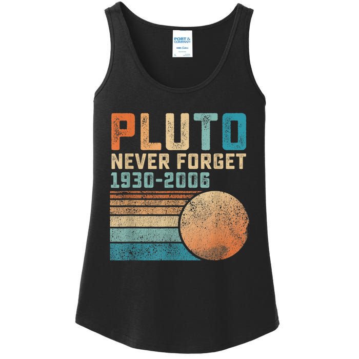 Pluto Never Forget Ladies Essential Tank