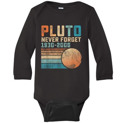 Pluto Never Forget Baby Long Sleeve Bodysuit