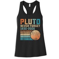 Pluto Never Forget Women's Racerback Tank