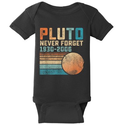 Pluto Never Forget Baby Bodysuit