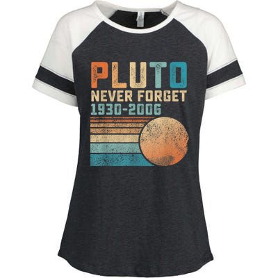 Pluto Never Forget Enza Ladies Jersey Colorblock Tee