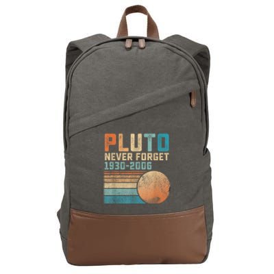 Pluto Never Forget Cotton Canvas Backpack