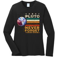 PLUTO NEVER FORGET Ladies Long Sleeve Shirt