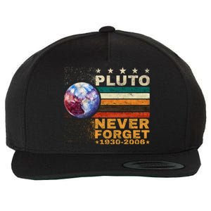 PLUTO NEVER FORGET Wool Snapback Cap