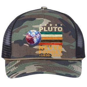 PLUTO NEVER FORGET Retro Rope Trucker Hat Cap