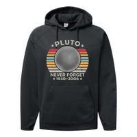 Pluto Never Forget 1930 2006 T Performance Fleece Hoodie