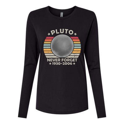 Pluto Never Forget 1930 2006 T Womens Cotton Relaxed Long Sleeve T-Shirt