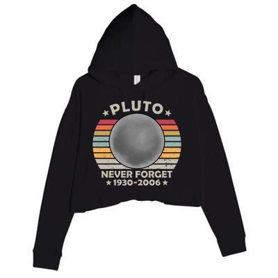 Pluto Never Forget 1930 2006 T Crop Fleece Hoodie