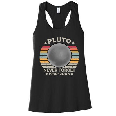 Pluto Never Forget 1930 2006 T Women's Racerback Tank