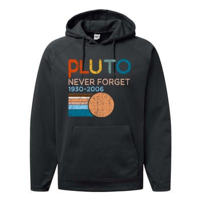 Pluto Never Forget 1930 2006 Performance Fleece Hoodie