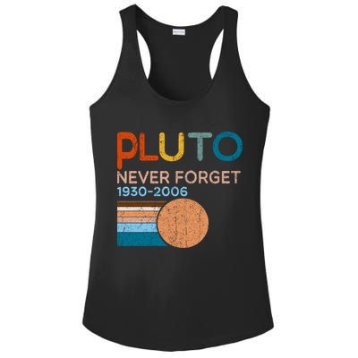 Pluto Never Forget 1930 2006 Ladies PosiCharge Competitor Racerback Tank