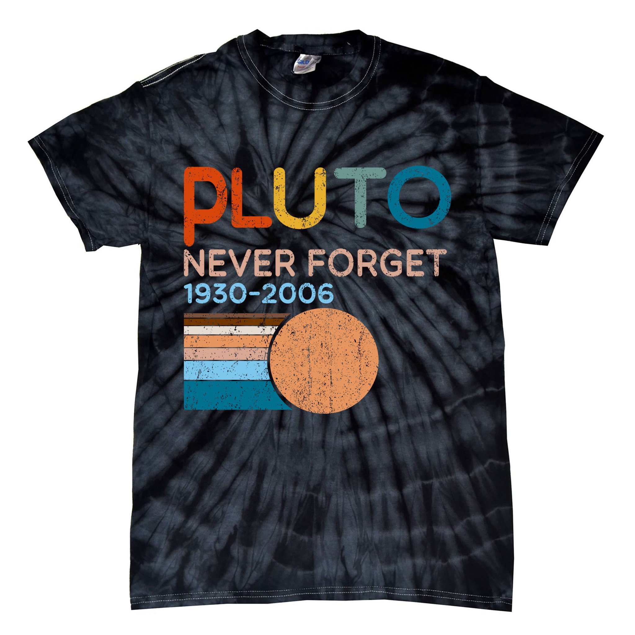 Pluto Never Forget 1930 2006 Tie-Dye T-Shirt