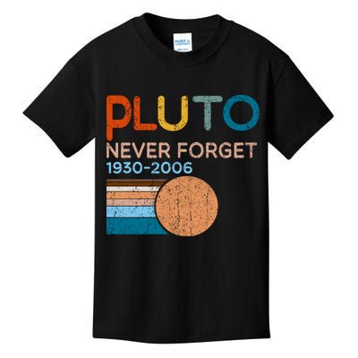 Pluto Never Forget 1930 2006 Kids T-Shirt
