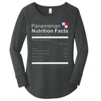 Panamanian Nutrition Facts Funny Panamanian Women's Perfect Tri Tunic Long Sleeve Shirt