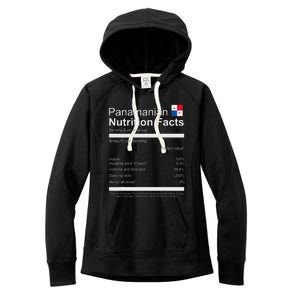 Panamanian Nutrition Facts Funny Panamanian Women's Fleece Hoodie