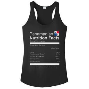 Panamanian Nutrition Facts Funny Panamanian Ladies PosiCharge Competitor Racerback Tank