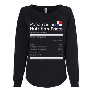 Panamanian Nutrition Facts Funny Panamanian Womens California Wash Sweatshirt