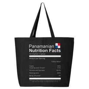 Panamanian Nutrition Facts Funny Panamanian 25L Jumbo Tote