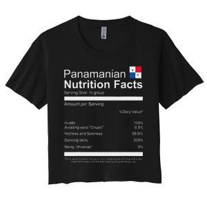 Panamanian Nutrition Facts Funny Panamanian Women's Crop Top Tee