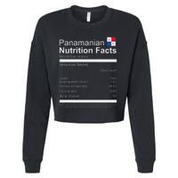 Panamanian Nutrition Facts Funny Panamanian Cropped Pullover Crew