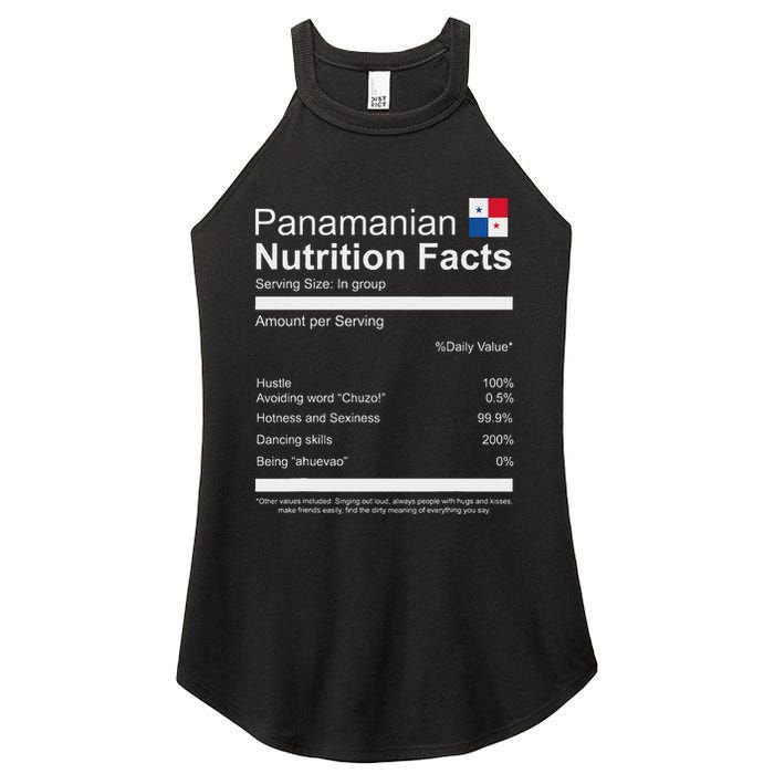 Panamanian Nutrition Facts Funny Panamanian Women's Perfect Tri Rocker Tank