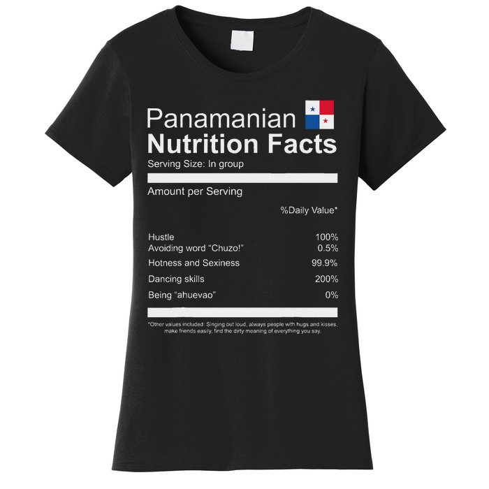 Panamanian Nutrition Facts Funny Panamanian Women's T-Shirt