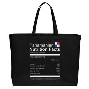 Panamanian Nutrition Facts Funny Panamanian Cotton Canvas Jumbo Tote