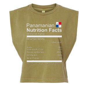 Panamanian Nutrition Facts Funny Panamanian Garment-Dyed Women's Muscle Tee