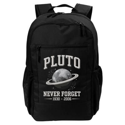 Pluto Never Forge Funny Space Science Daily Commute Backpack