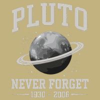 Pluto Never Forge Funny Space Science Button