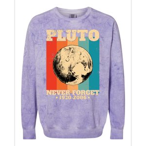 Pluto Never Forget 1930 2006 Colorblast Crewneck Sweatshirt