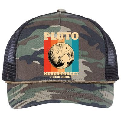 Pluto Never Forget 1930 2006 Retro Rope Trucker Hat Cap