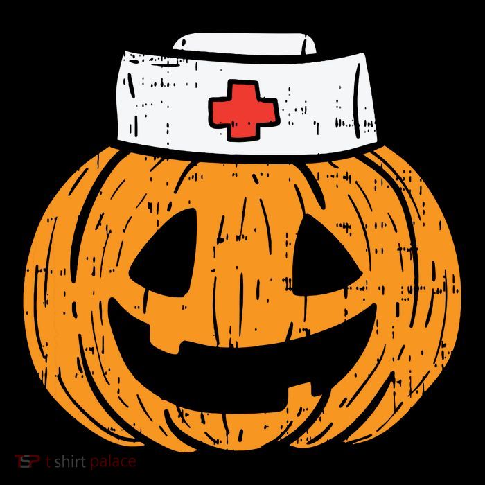 Pumpkin Nurse Funny Scary Halloween Costume Rn Cna Icu Girl Premium T-Shirt