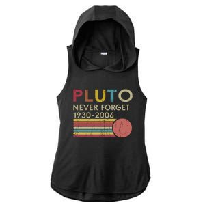 Pluto Never Forget 1930 Ladies PosiCharge Tri-Blend Wicking Draft Hoodie Tank