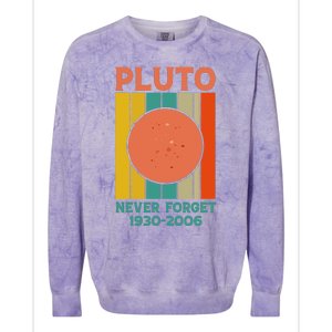 Pluto Never Forget T Colorblast Crewneck Sweatshirt