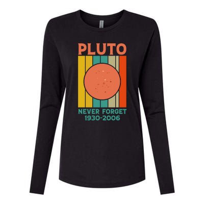 Pluto Never Forget T Womens Cotton Relaxed Long Sleeve T-Shirt