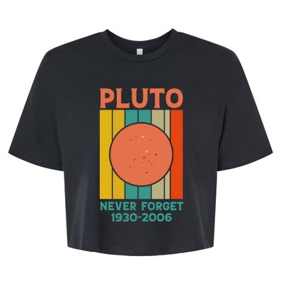 Pluto Never Forget T Bella+Canvas Jersey Crop Tee