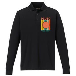 Pluto Never Forget T Performance Long Sleeve Polo