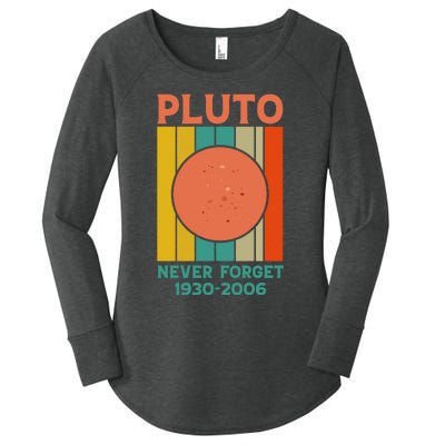 Pluto Never Forget T Women's Perfect Tri Tunic Long Sleeve Shirt