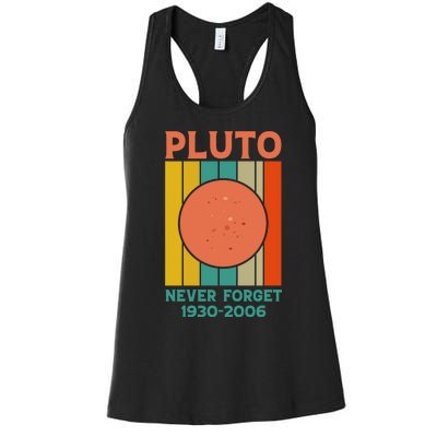 Pluto Never Forget T Women's Racerback Tank