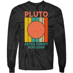 Pluto Never Forget T Tie-Dye Long Sleeve Shirt