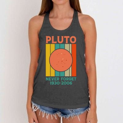 Pluto Never Forget T Women's Knotted Racerback Tank