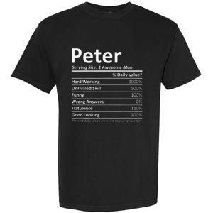 PETER Nutrition Funny Birthday Personalized Name Gift Idea Garment-Dyed Heavyweight T-Shirt