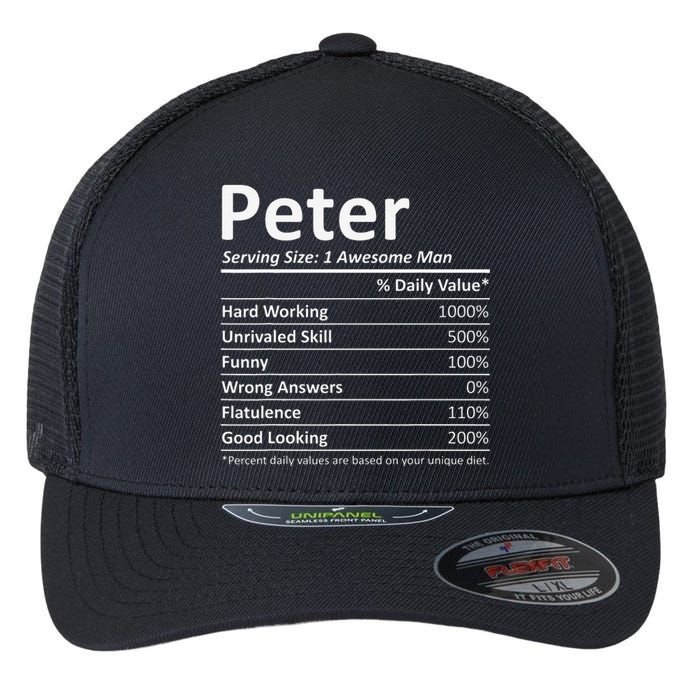 PETER Nutrition Funny Birthday Personalized Name Gift Idea Flexfit Unipanel Trucker Cap